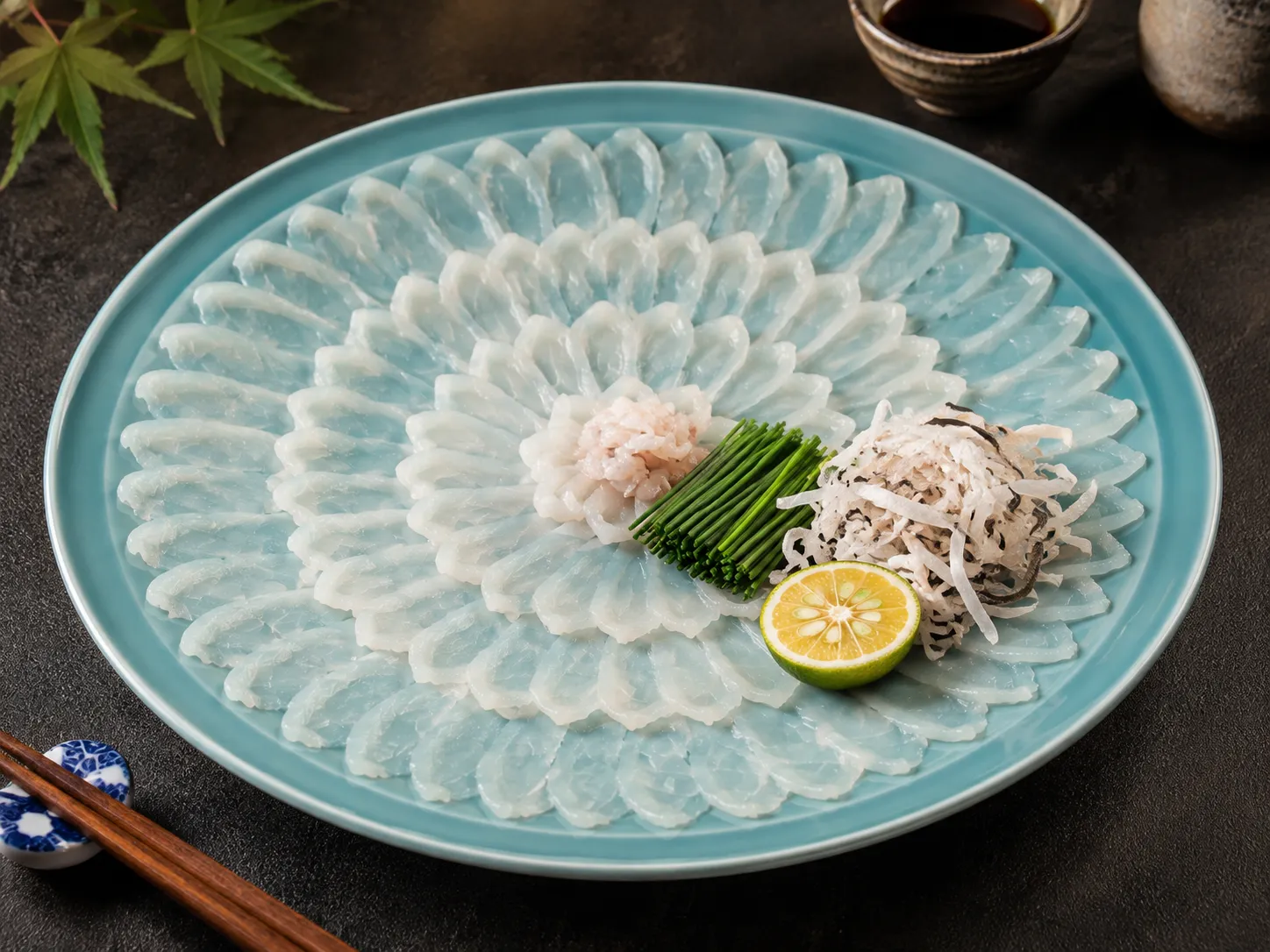 ふぐ刺し 菊盛り